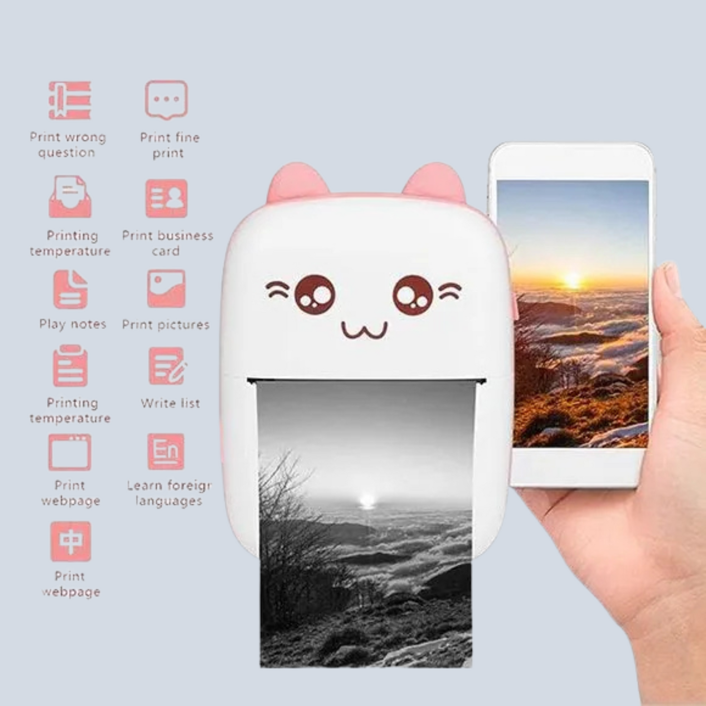 Mini Portable Bluetooth Printer
