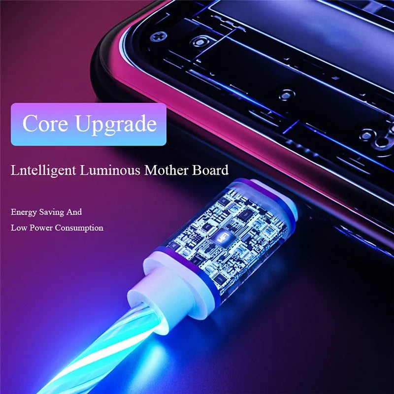 LED Light Glowing Charge Data Cable