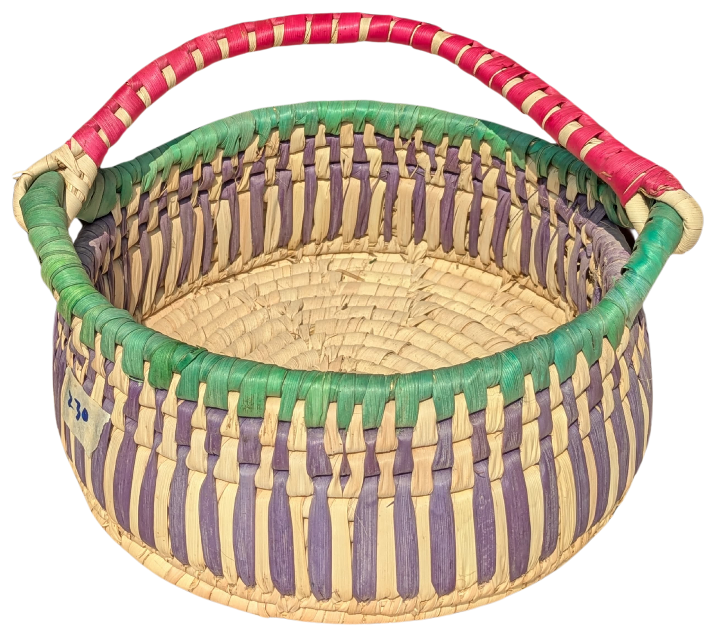 Eco-Friendly Palm Leaf Craft Basket